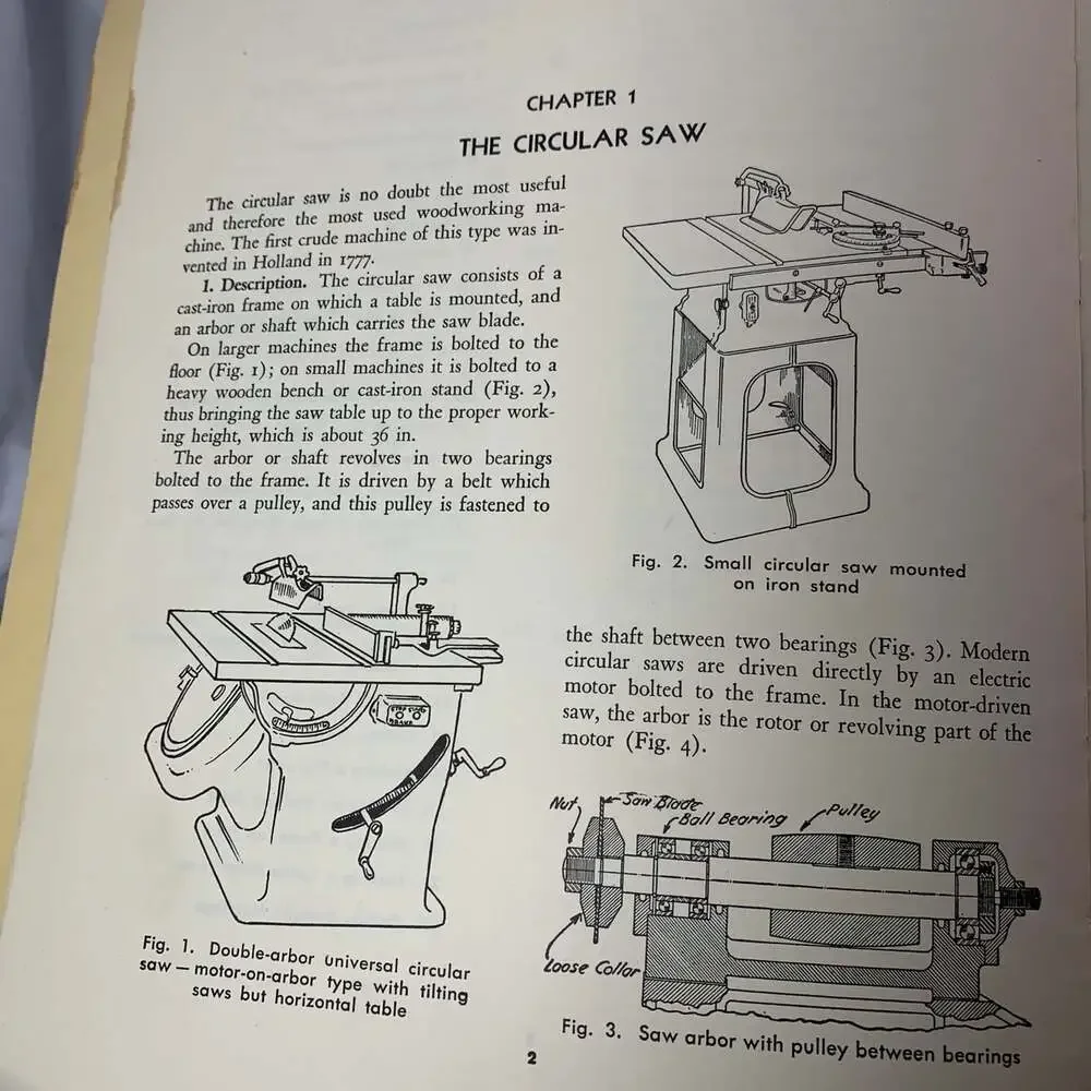 Vintage Woodworking Machines guide 1949